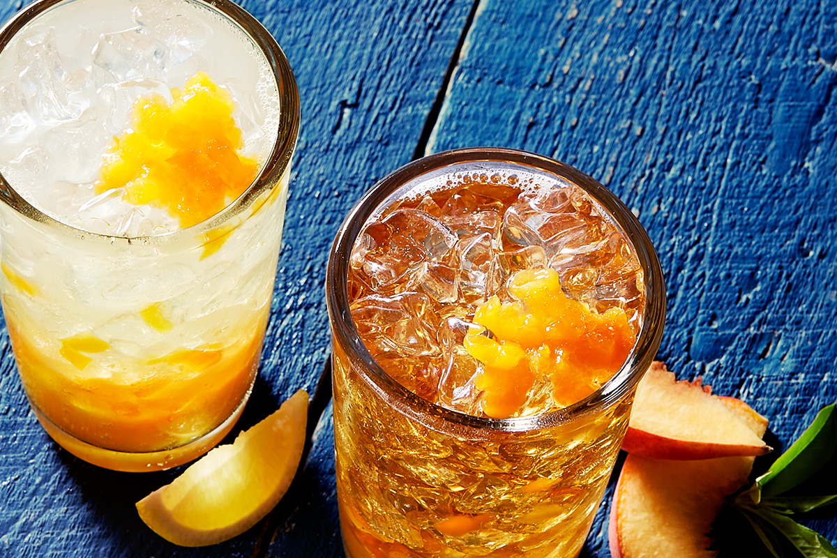 Peach Lemonade and Iced Tea